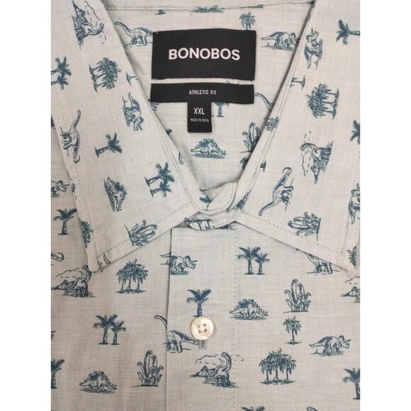 Bonobos Riviera Short Sleeve Men's Shirt Print Collared Athletic Fit XXL 275152 - Picture 9 of 9
